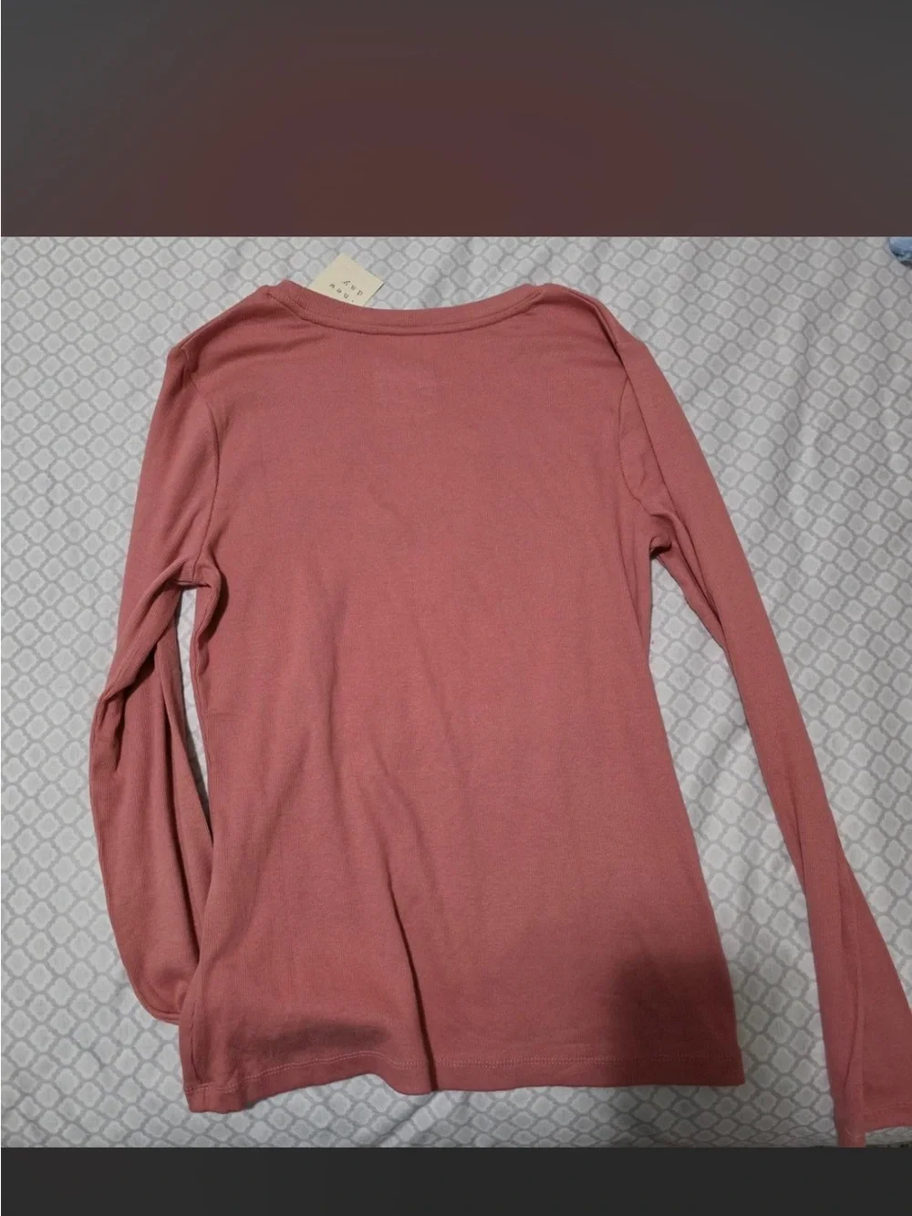 a new day Long-Sleeve Crew Sweater in Dusty Rose